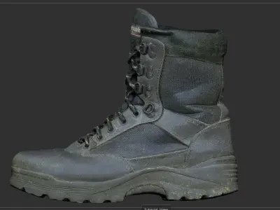 Military Boots collection 3D Model Pack