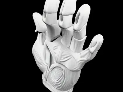 Stylized Robotic Hand 3D Model Low-poly 3D model