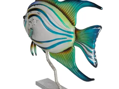 fish statue 1 3D model