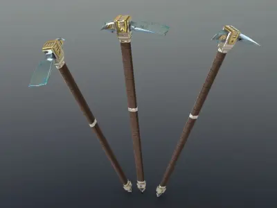 Hoe - Mithril Low-poly 3D model