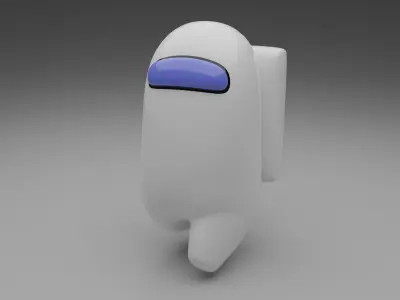 Among Us  - Character Rigged Low-poly 3D model
