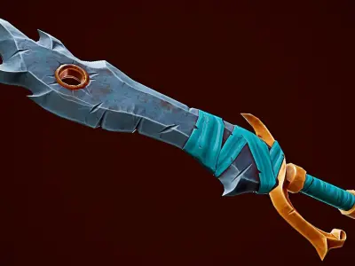 Stylize Sword Low-poly 3D model purchase