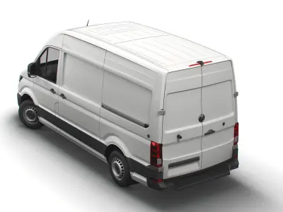 Volkswagen Crafter  MWB Startline UK-spec 2020 3D model