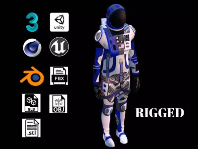 Astronaut Spacesuit Malaysia 3D model