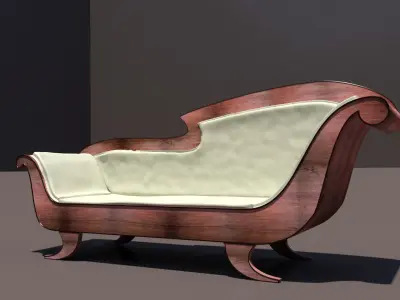 Antique Empire Sofa 3D model