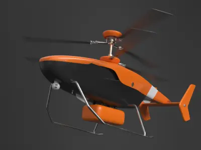  Rescue Patrol Helicopter Orange 