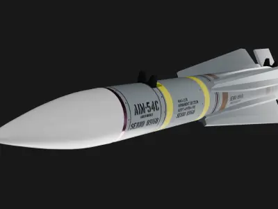 AIM-54 AIR  MISSILE Free low-poly 3D model