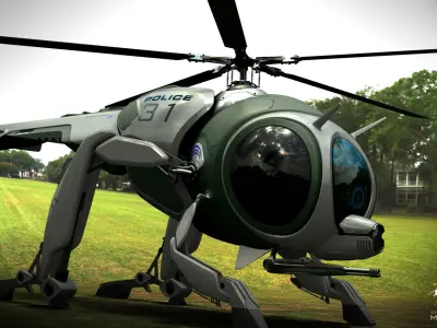 drosophila melanocopter Low-poly 3D model