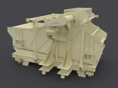 mining screen 3D model