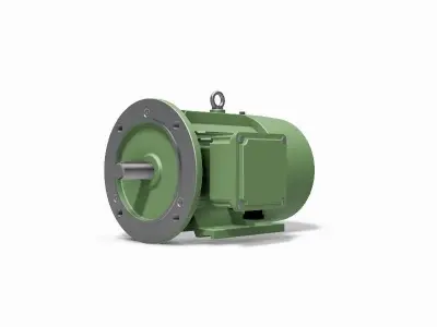 112M B35 Right IEC electric motor - 3D CAD model 3D model