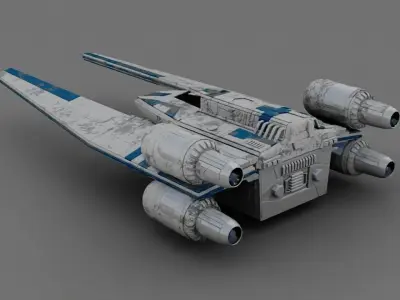 Rogue one UWING Ship 3D model