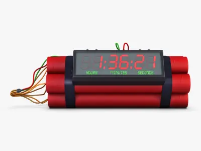 Dynamite Digital Time Bomb v 1 3D model