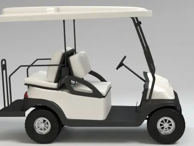 Golf Cart 3D model 3