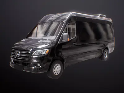 Mercedes Sprinter Long Bus US Spec 3D model