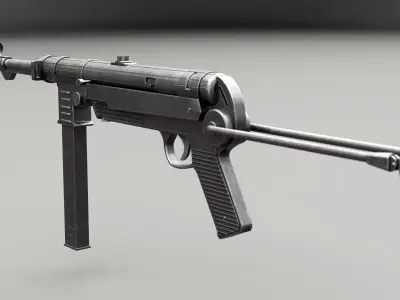 MP 40 Low-poly 3D model purchase