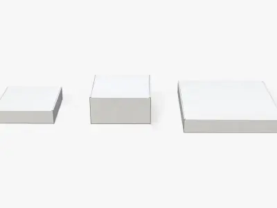  Mailer Boxes - White Variety Packaging Set 