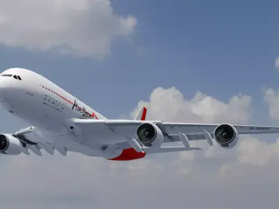Airplane 3D Model  Low-poly 3D model