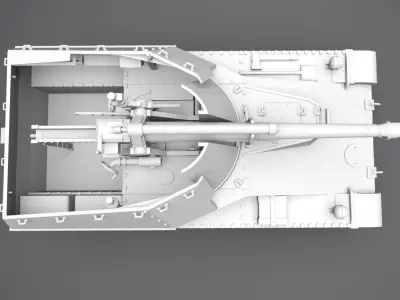 SdKfz 124 Wespe Scale model 3D print model