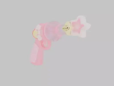 Star Wand Blaster Low-poly 3D model