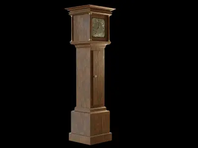 Old clock Free low-poly 3D model