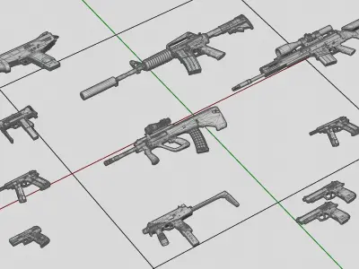 Emerald - Hot Rod - Silver CS2 Collection 3D model