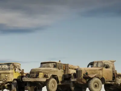 Soviet Truck Pack 3D model