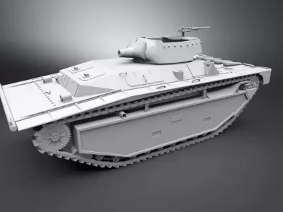 LVT A 5 Scale model 3D print model