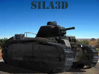 German Heavy Tank  3D model