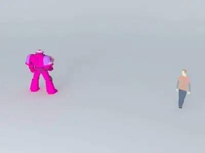 pink space marine Free 3D model