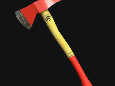 Fire Axe  Low-poly 3D model