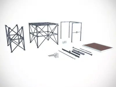 Construction Site Assets Low-poly 3D model purchase