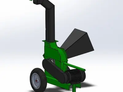 Wood chipper 3D model