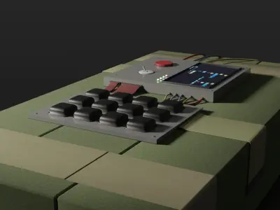Bomb c4 3d blender Free 3D model