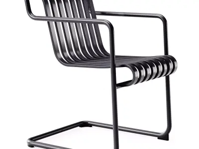 Hay Palissade Cantilever Dining Armchair 3D model