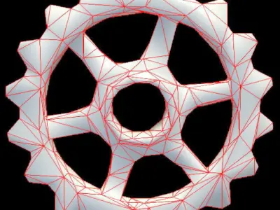 Gears - PBR - Textured Low-poly 3D model