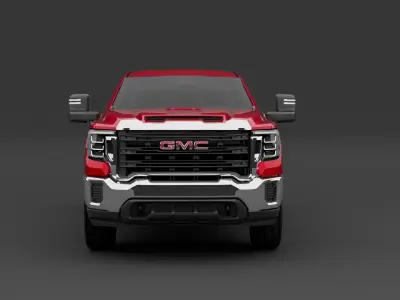GMC Sierra 3500HD 2022 Low-poly 3D model