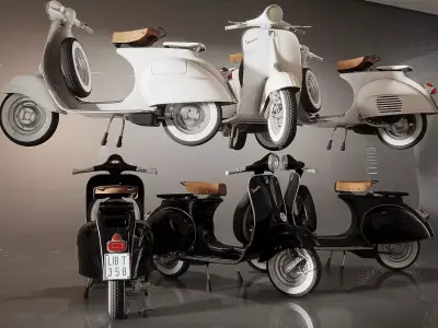  motorcycle electric scooter electric bike  3D model