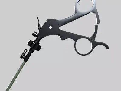 Laparoscopic Instrument Low-poly 3D model