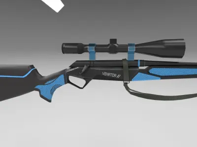 Venator Rifle Low-poly 3D model