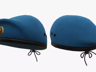 Russian Beret Low-poly 3D model