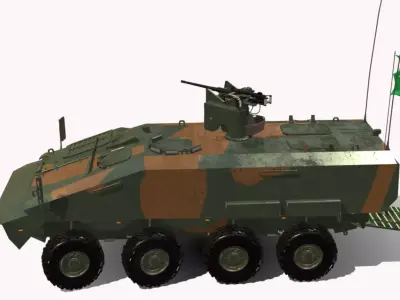 TUKUMARE 8X8 BR Low-poly 3D model