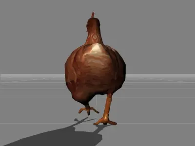 hen v1 Low-poly 3D model