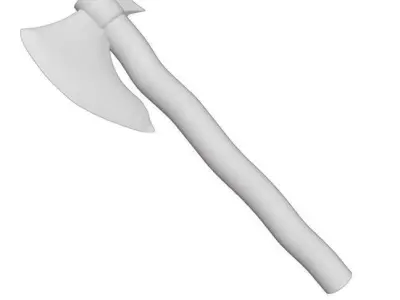 Lumberjacks Axe Free low-poly 3D model