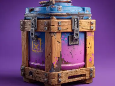 Free Stylized Items LowPoly Free low-poly 3D model