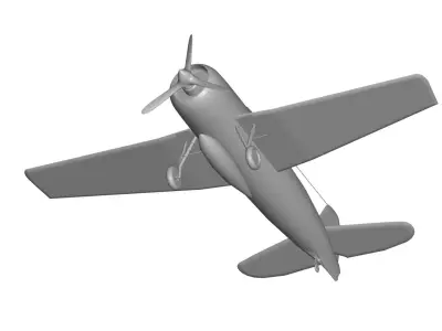 Grumman F6F Hellcat 3D model buy