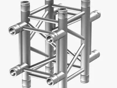 Square Truss Cross and T- Junction 31 3D model