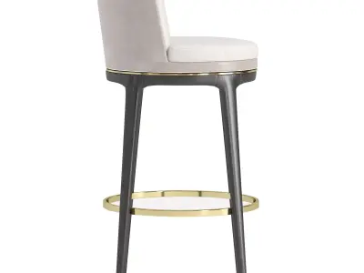 bar stool heks 3D model