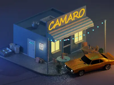 a car chevrolet camaro 3D model