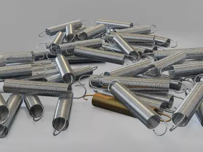 steel spring Free 3D model