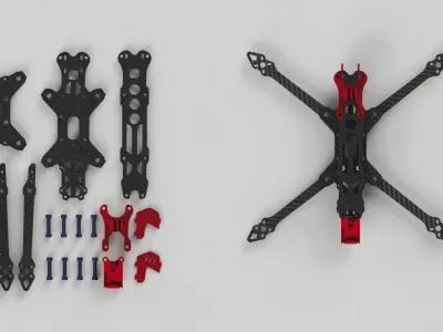 FPV Drone Frame Kit 3D print model